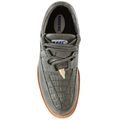 Men's Wild West Boots Caiman and Smooth Ostrich Skin Shoe 2ZA052809 5 2ZA052809-060  - from alligatorwarehouse.com