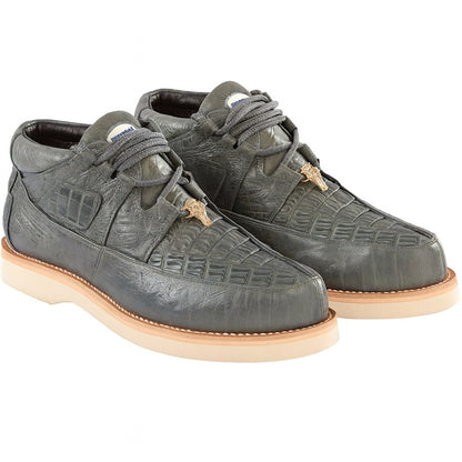 Men's Wild West Boots Caiman and Smooth Ostrich Skin Shoe