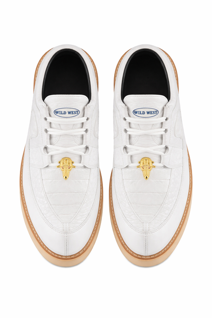 Men's Wild West Boots Caiman and Smooth Ostrich Skin Shoe 2ZA052828