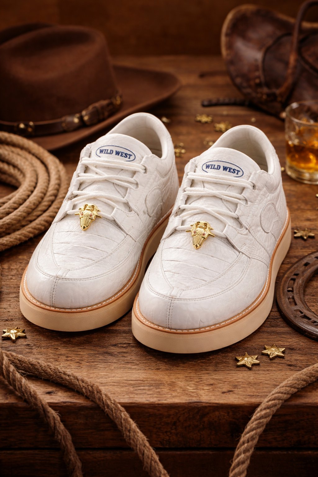 Men's Wild West Boots Caiman and Smooth Ostrich Skin Shoe 2ZA052828