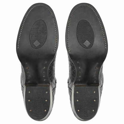 Men's Wild West Caiman Tail Skin J Toe Boots 29901-A