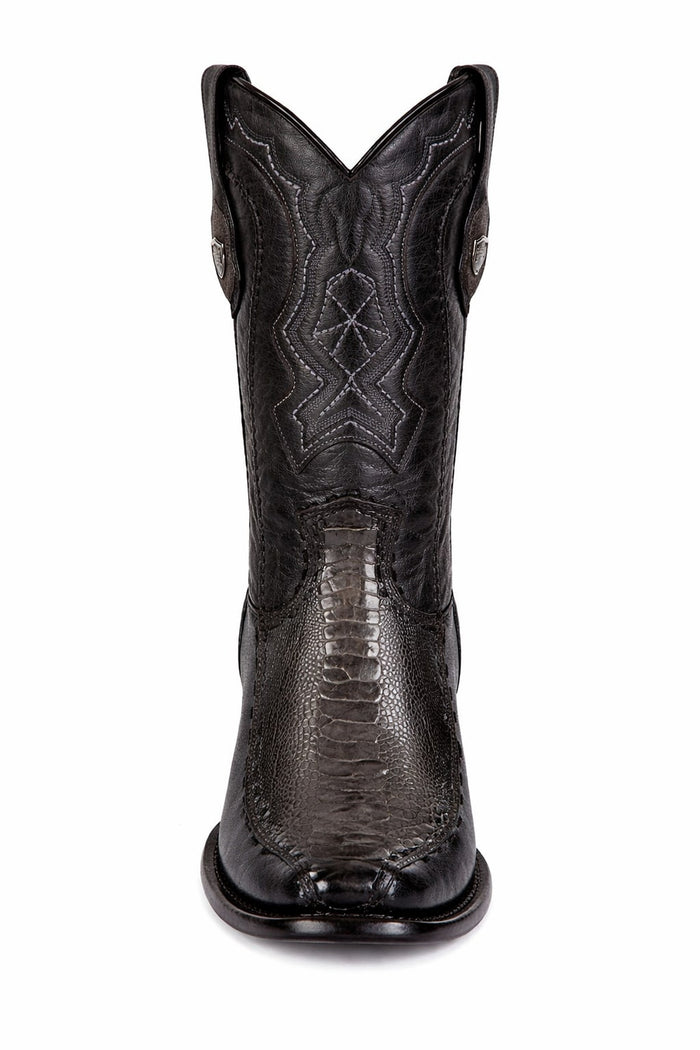 Men's Wild West Ostrich Leg with Deer Dubai Toe Boots 279F05