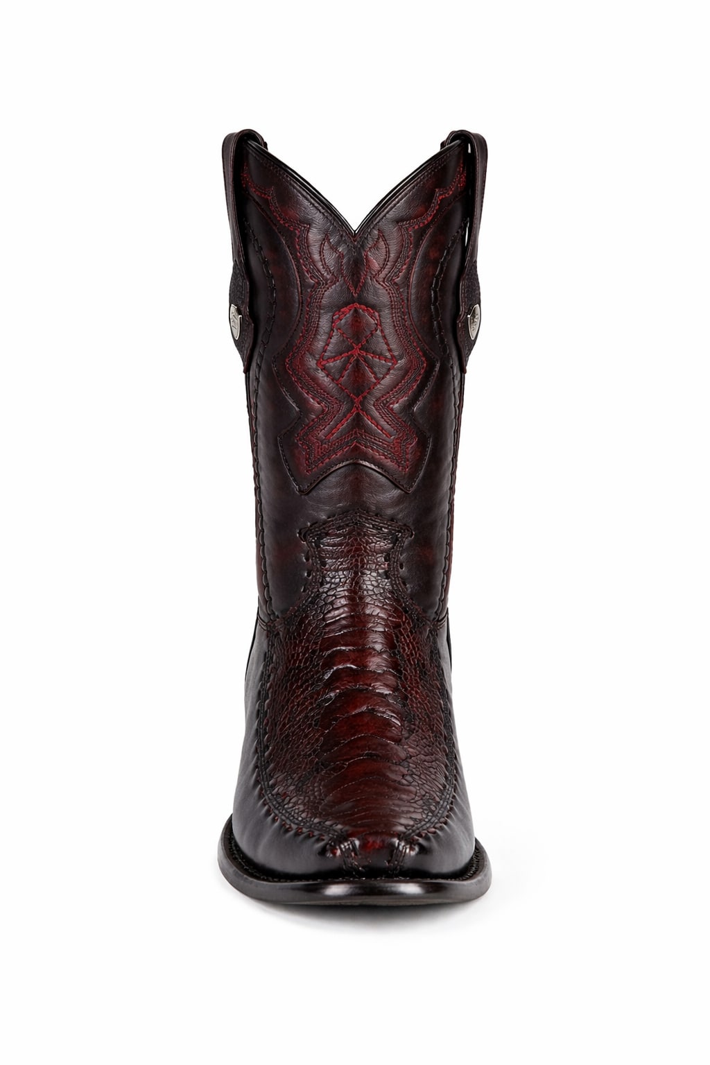 Men's Wild West Ostrich Leg with Deer Dubai Toe Boots 279F05