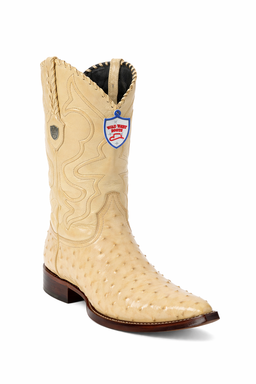 Men's Wild West Ostrich Skin 3X Toe Boots 29503-B