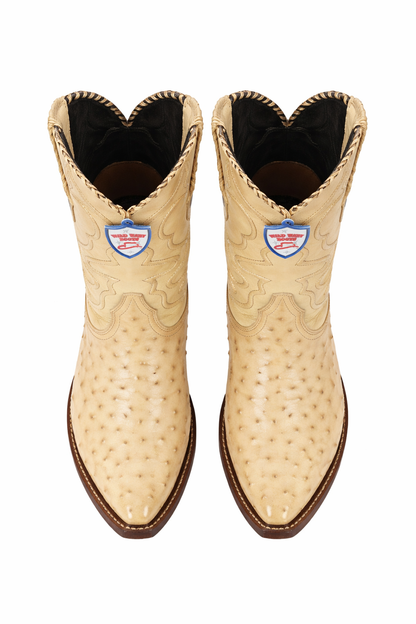 Men's Wild West Ostrich Skin 3X Toe Boots 29503-B