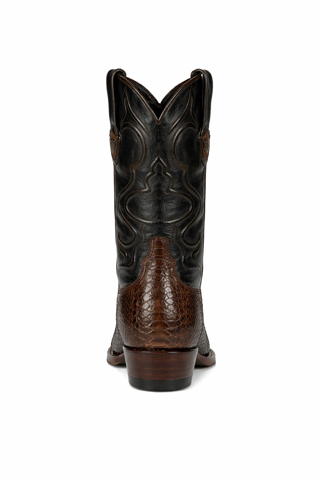 Mens Wild West Python Skin J-Toe Boots