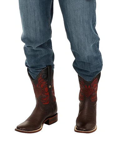 Men's Wild West Smooth Ostrich Ranch Toe Boots 282497 6 28249705-060  - from alligatorwarehouse.com
