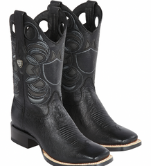 Men's Wild West Smooth Ostrich Ranch Toe Boots 282497