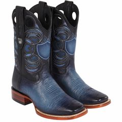 Men's Wild West Smooth Ostrich Ranch Toe Boots 282497