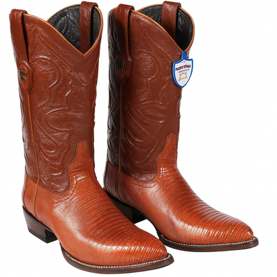 Men's Wild West Teju Lizard Skin J Toe Boots 29907 5 2990703-060  - from alligatorwarehouse.com