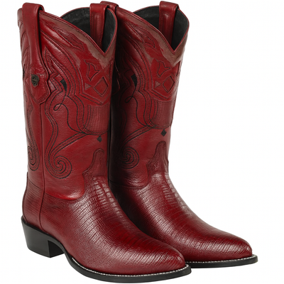 Men's Wild West Teju Lizard Skin J Toe Boots 29907 7 2990703-060  - from alligatorwarehouse.com