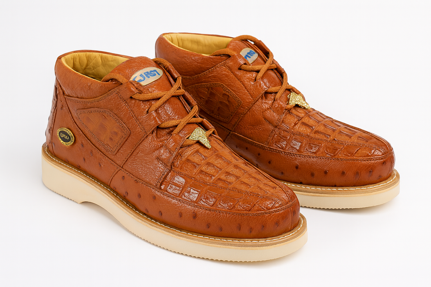 Wild West Boots Caiman and Ostrich Skin Shoe 2ZA050203