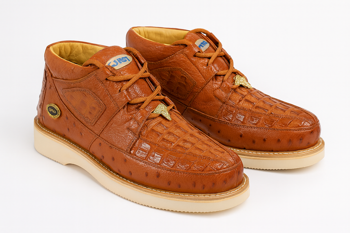 Wild West Boots Caiman and Ostrich Skin Shoe 2ZA050203
