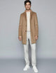 Mens Wool Epson Overcoat Camel