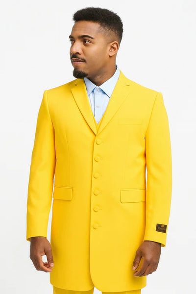 Yellow Zoot Suit - Mens Fashion Golish Yellow 1920s Vintage Look 2   - from alligatorwarehouse.com