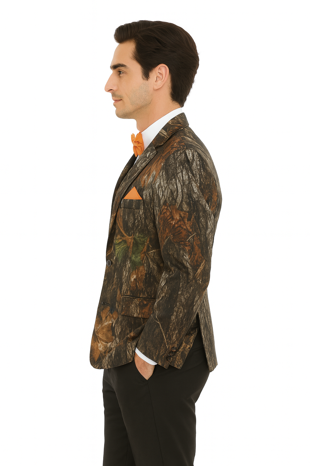 Western Tuxedo - Traje Para Hombre Novio - Cowboy Western Suit - Green and Brown Mix Pattern