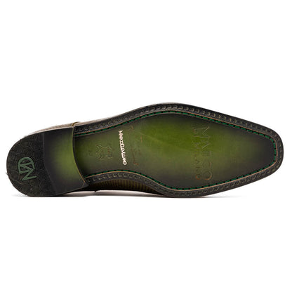Genuine Caiman & Lizard Olive Green Shoe