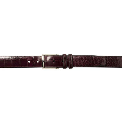 Mezlan Alligator Belt Burgundy (AO7907)