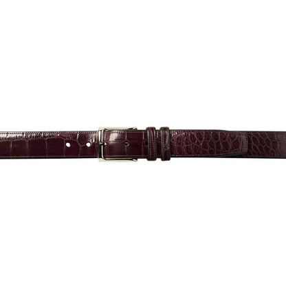 Mezlan Alligator Belt Burgundy (AO7907)
