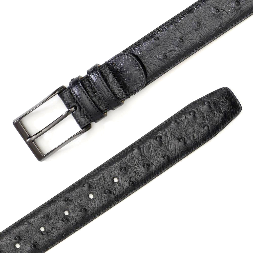 Mezlan Ostrich Skin Belt