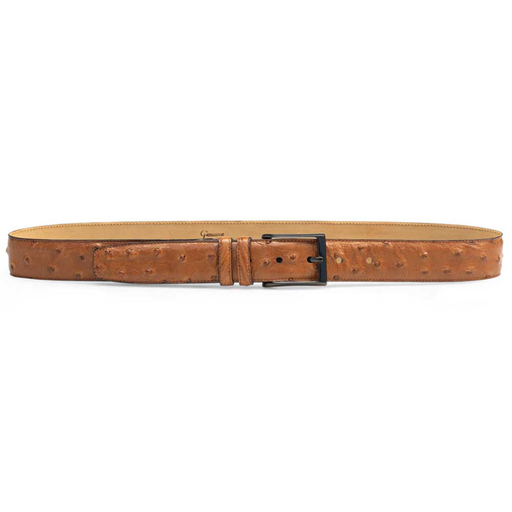 Mezlan Ostrich Skin Belt Brandy (AO8146)