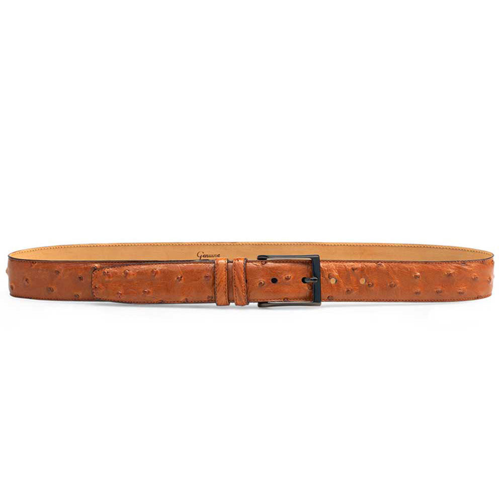 Mezlan Ostrich Skin Belt Brandy (AO8146)
