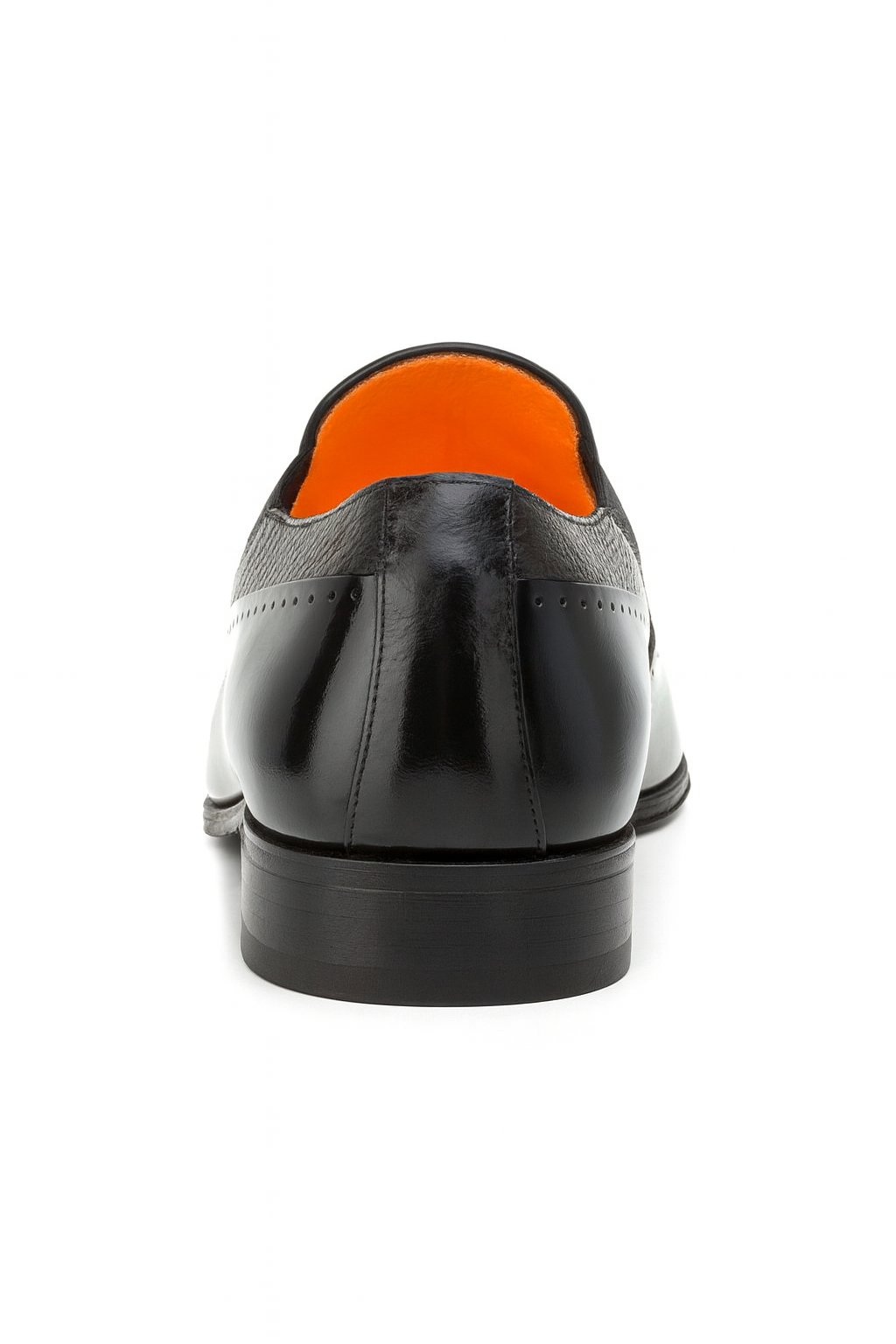 Mezlan Black Deerskin and Calf leather Slip-on for men
