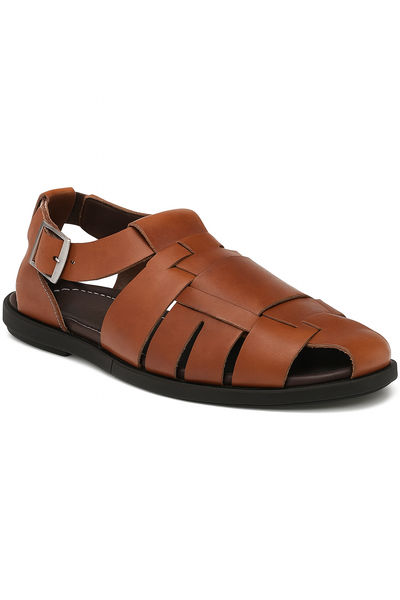 Fisherman Sandal Cognac By Mezlan Made In Spain Brand 1   - from alligatorwarehouse.com