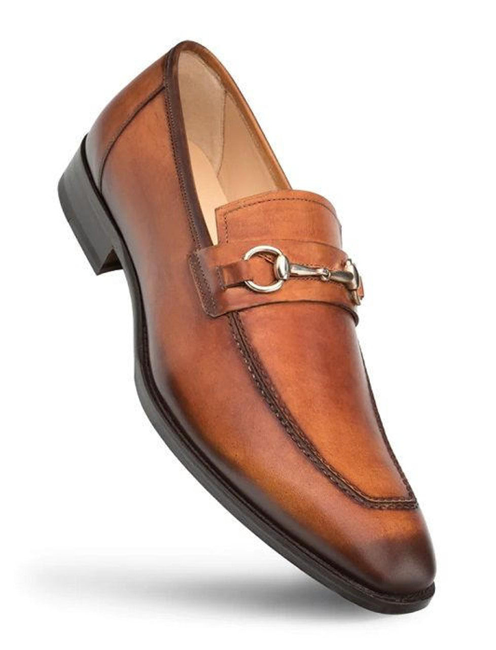 Mezlan Cognac Rust Loafers