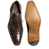 J Toe Cowboy Boots - J Toe Western Boots - Mezlan Dark Brown Crocodile Shoes Oxford Plain Toe Anderson 2   - from alligatorwarehouse.com