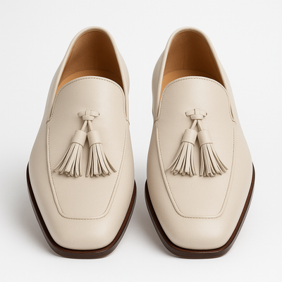 Mezlan Javea Bone Classic Tassel Loafer 8   - from alligatorwarehouse.com