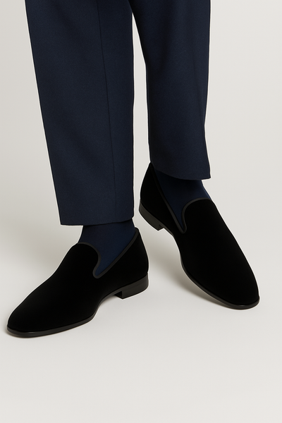 Lublin Velvet Black By Mezlan Made In Spain Brand 7   - from alligatorwarehouse.com