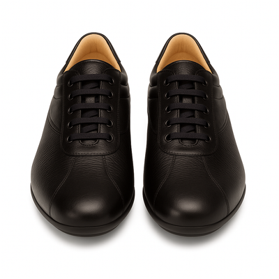 Mens Mezlan Luka Calf & Deerskin Sneaker in Black 4   - from alligatorwarehouse.com