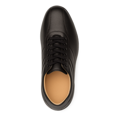 Mens Mezlan Luka Calf & Deerskin Sneaker in Black