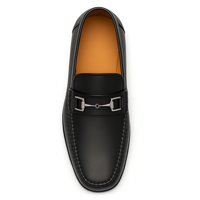 Mens Mezlan Brussels Metal Ornament Calfskin Loafer Dress Shoe in Tan 27   - from alligatorwarehouse.com