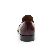 Mezlan Milani Burgundy Calfskin & Deerskin Men’s Classic Dress Slip On
