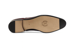 Mezlan Milani Burgundy Calfskin & Deerskin Men’s Classic Dress Slip On