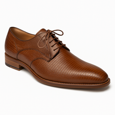Mens Mezlan Pegaso Lizard Dress Shoe in Tan 1   - from alligatorwarehouse.com