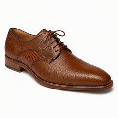 Mens Mezlan Pegaso Lizard Dress Shoe in Tan