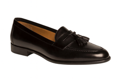 Mens Mezlan Santander Classic Tassel Loafer Dress Shoe in Black - LAST CALL 10.5,11