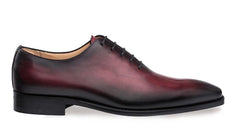 Mezlan Shoes Men's Burgundy Calfskin Plain Toe Oxford Pamplona