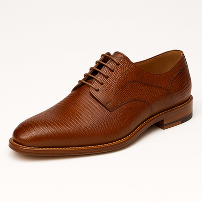 Mens Mezlan Pegaso Lizard Dress Shoe in Tan 6   - from alligatorwarehouse.com