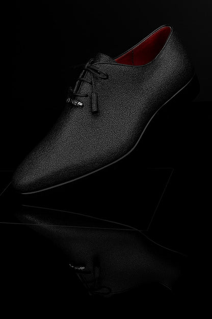 Marco Di Milano Pannuci Black Stingray Dress Oxfords