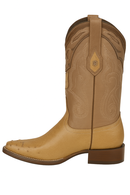 Men's Wild West Smooth Ostrich Skin 3X Toe Boots 29504-B