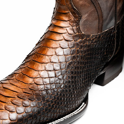 Marco Di Milano Missouri Lisboa Python Square Toe Cowboy Boots 3   - from alligatorwarehouse.com