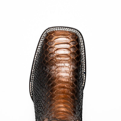 Marco Di Milano Missouri Lisboa Python Square Toe Cowboy Boots 4   - from alligatorwarehouse.com