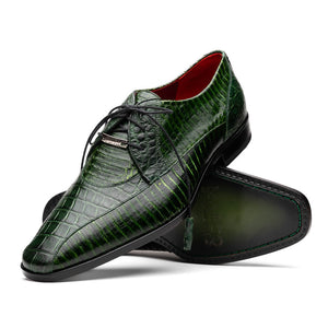 Marco Di Milano Moncalieri Green Dress Derby Oxfords