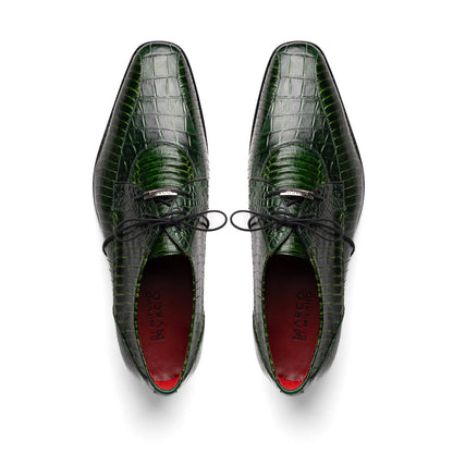 Marco Di Milano Moncalieri Green Dress Derby Oxfords