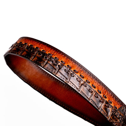 Marco Di Milano Montana Belt - Aged Brown Leather Shoes