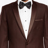Brown Slim Fit 2 Piece Tuxedo With Satin Peak Lapel 2 SO4MT187S-06-BROWN  - from alligatorwarehouse.com
